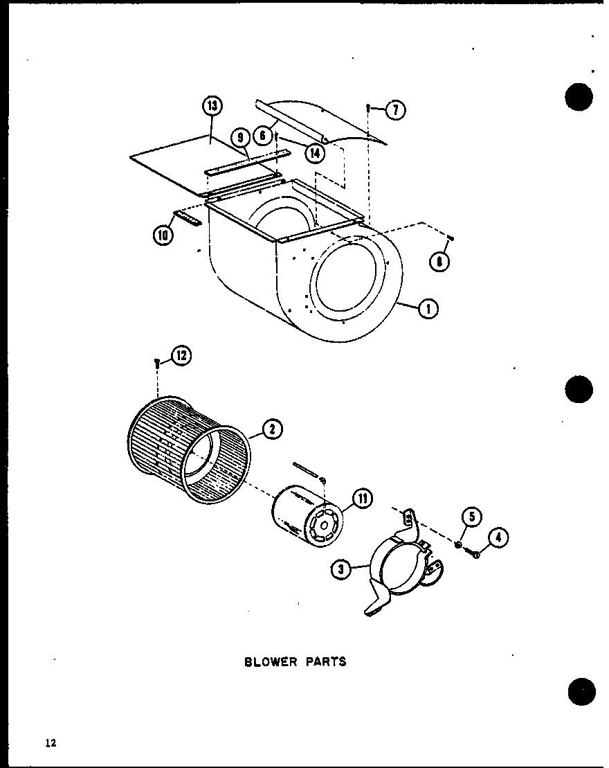 Amana EBCH6010MA/P9999503C blower parts (ebch4210ma/p9999501c) (ebch4810ma/p9999502c) (ebch6010ma/p9999503c) diagram