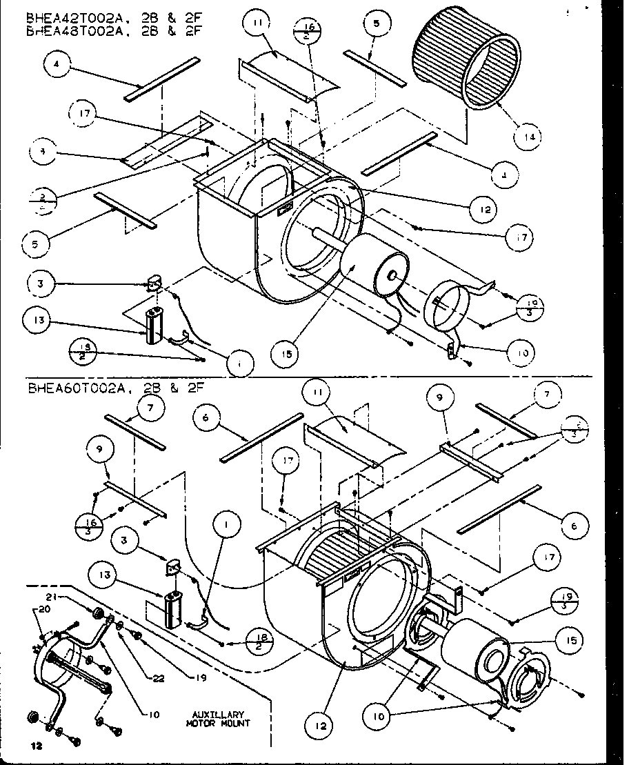 Amana BHEA42T002A/P1101501C replacement parts diagram
