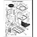 Amana SRHF18U01B/P1163801C cabinet assembly diagram