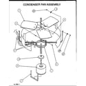 Amana SRHF18U01B/P1163801C condenser fan assembly diagram