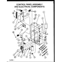 Amana SRHF18U01B/P1163801C control panel assembly and electrical components diagram