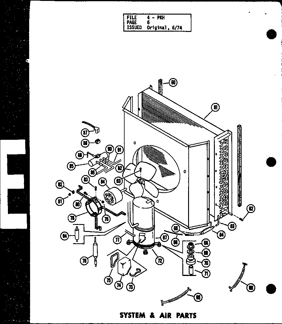 Amana PKH5-1J/P54629-25C system & air parts (pkh2.5-1h/p54565-13c) (pkh3-1h/p54565-16c) diagram