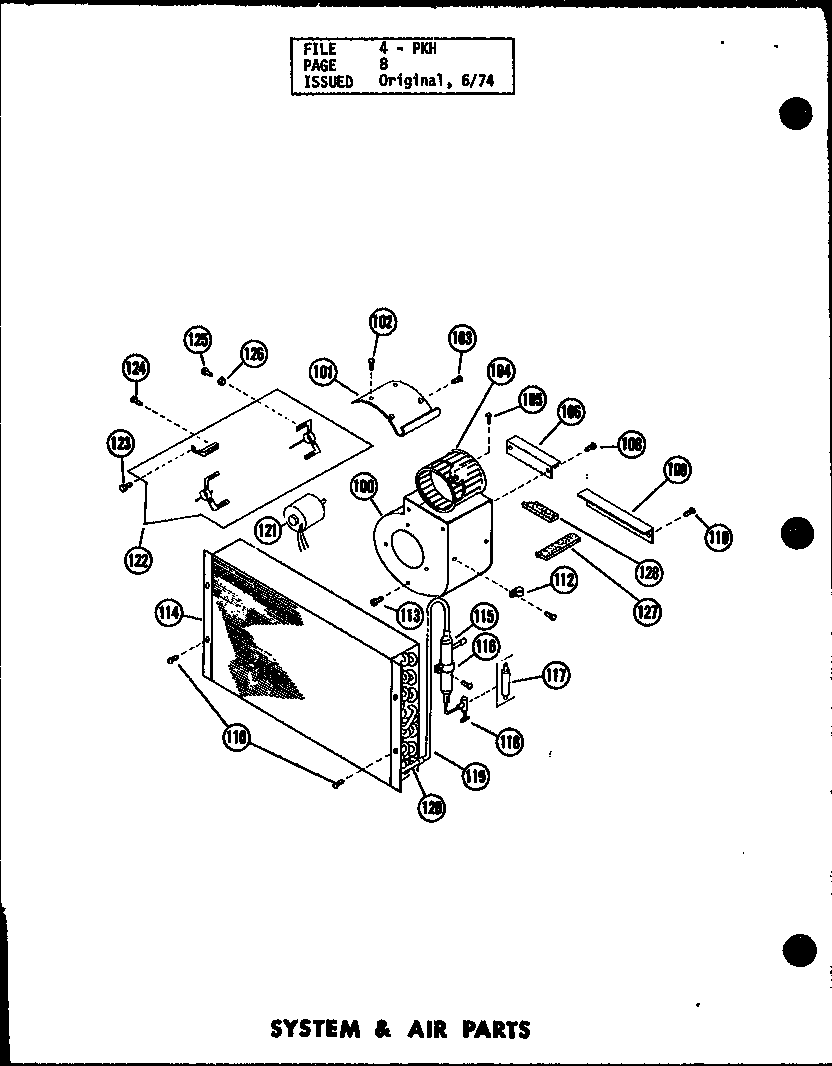 Amana PKH5-1J/P54629-25C system & air parts (pkh2.5-1h/p54565-13c) (pkh3-1h/p54565-16c) diagram