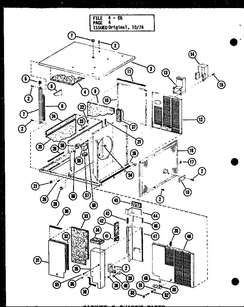 Amana EG4,12-1/P55199-45C cabinet & chassis parts (eg2,12-1/p55198-13c) (eg2.5,12-1/p55198-14c) (eg3,12-1/p55198-15c) diagram