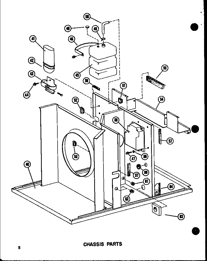 Amana EPCG4212-1A/P55480-9C chassis parts (epcg2508-1a/p55480-1c) (epcg3010-1a/p55480-2c) (epcg3512-1a/p55480-3c) diagram
