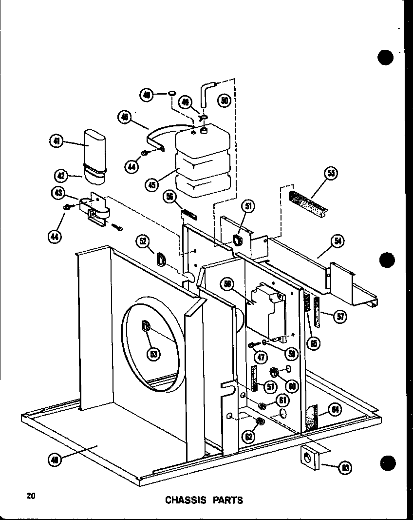Amana EPCG4212-1A/P55480-9C chassis parts (epcg4213-1a/p55480-4c) (epcg4815-1a/p55480-5c) (epcg4815-3a/p55480-7c) (epcg6217-1a/p55480-6c) (epcg6217-3a/p55480-8c) diagram