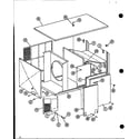 Amana EPHR42001A/P9914901C cabinet assembly diagram