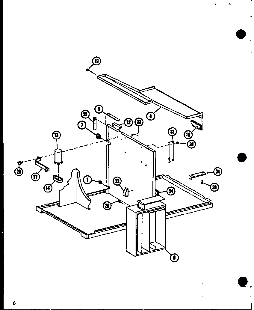 Amana EPHR60003A/P9914905C base assembly diagram