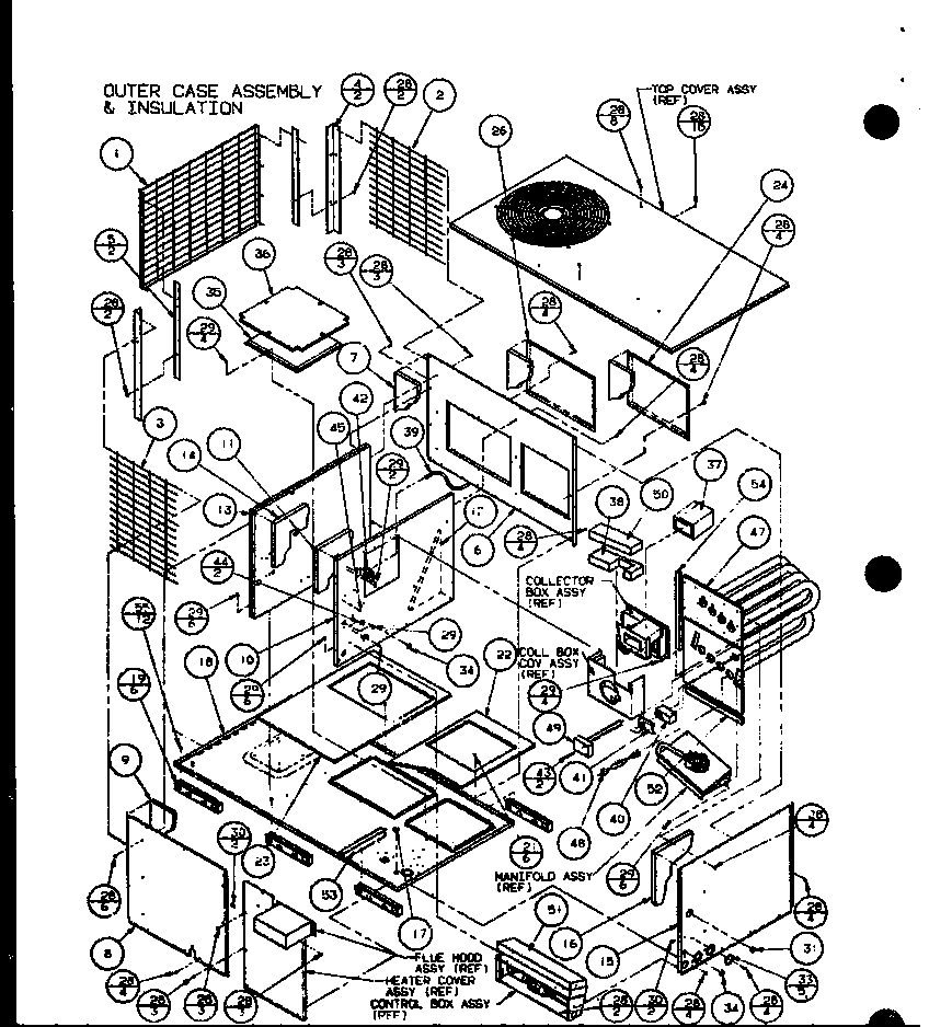 Amana SPCG481153A/P1106008C outer case assembly & insulation (spcg420901a/p1106001c) (spcg420903a/p1106002c) (spcg421151a/p1106003c) (spcg421153a/p1106004c) (spcg480901a/p1106005c) (spcg480903a/p1106006c) (spcg481151a/p1106007c) (spcg481153a/p1106008c) (spcg481351a/p1106009c) (spcg4 diagram