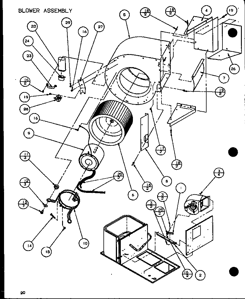 Amana SPCG481153A/P1106008C blower assembly (spcg420901a/p1106001c) (spcg420903a/p1106002c) (spcg421151a/p1106003c) (spcg421153a/p1106004c) (spcg480901a/p1106005c) (spcg480903a/p1106006c) (spcg481151a/p1106007c) (spcg481153a/p1106008c) (spcg481351a/p1106009c) (spcg481353a/p1106010c) diagram
