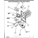 Amana PGB36B0702A/P1164708C heat exchanger & related parts diagram