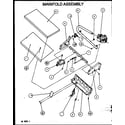 Amana PGB36B0702A/P1164708C manifold assembly diagram