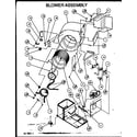 Amana PGB36B0702A/P1164708C blower assembly diagram