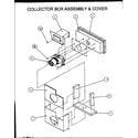 Amana PGA36B0904A/P1164614C collector box assembly & cover diagram