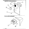Amana PGA36B0904A/P1164614C heater cover assembly/flue hood assembly diagram
