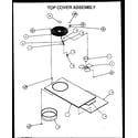 Amana PGA36B0904A/P1164614C top cover assembly diagram