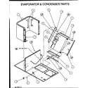 Amana PGA30B0702A/P1154005C evaporator & condenser parts diagram