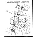 Amana PHA42B0003A/P1153902C tubing arrangements & misc. parts diagram