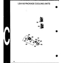 Amana LEA100A004A/P1160404C lea100 package cooling units (lea100a003a/p1160403c) (lea100a004a/p1160404c) diagram