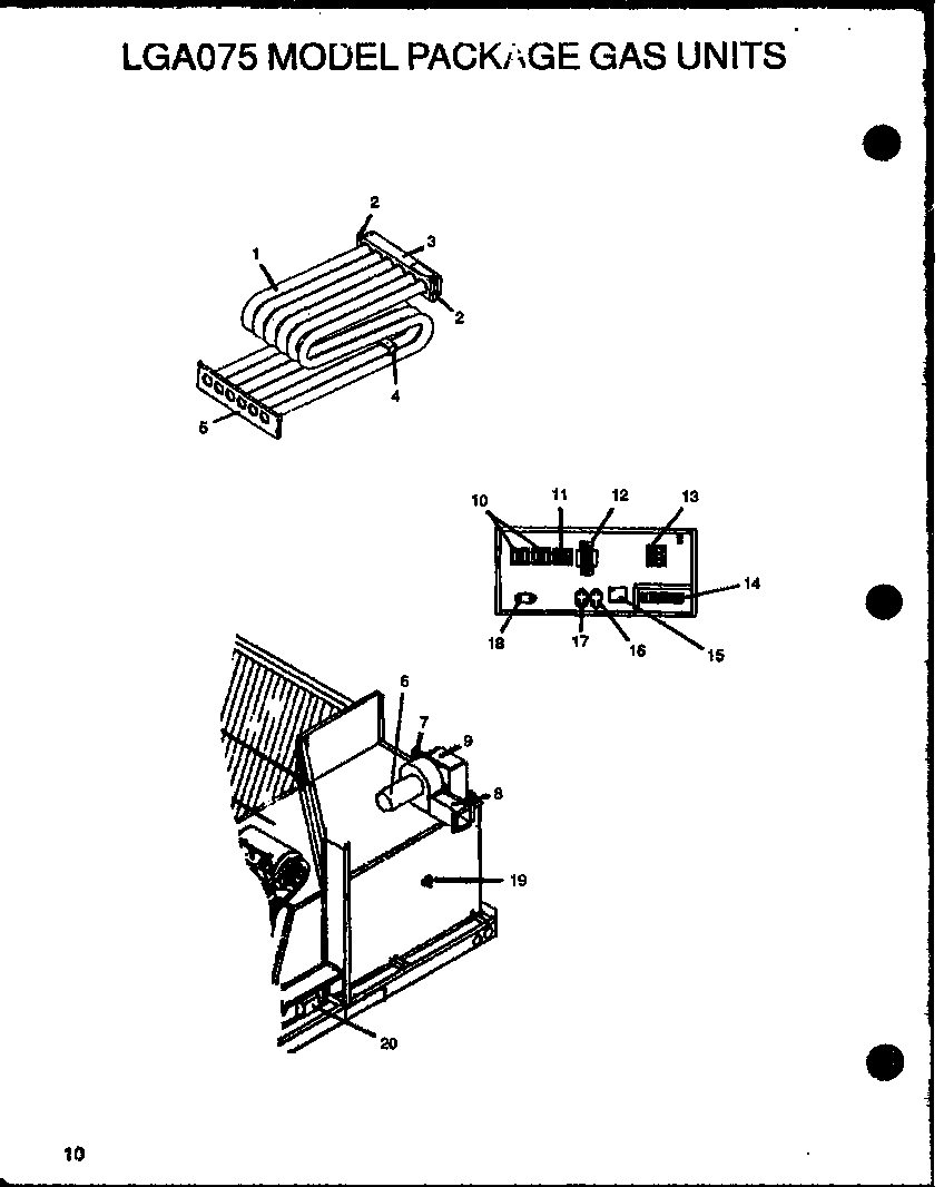 Amana LGA200A303A/P1160309C lga075 model package gas units (lga075a133a/p1160201c) (lga075a134a/p1160202c) (lga075a203a/p1160203c) (lga075a204a/p1160204c) diagram