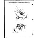 Amana LGA150A253A/P1160305C lga075 model package gas units (lga075a133a/p1160201c) (lga075a134a/p1160202c) (lga075a203a/p1160203c) (lga075a204a/p1160204c) diagram