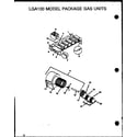 Amana LGA150A253A/P1160305C lga100 model package gas units (lga100a203a/p1160205c) (lga100a204a/p1160206c) (lga100a253a/p1160207c) (lga100a254a/p1160208c) diagram