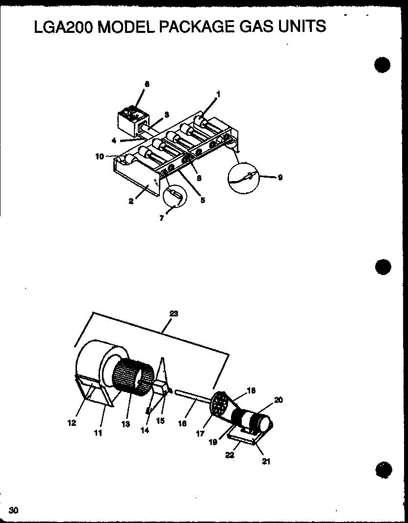 Amana LGA200A303A/P1160309C lga200 model package gas units (lga200a303a/p1160309c) (lga200a304a/p1160310c) (lga200a403a/p1160311c) (lga200a404a/p1160312c) diagram