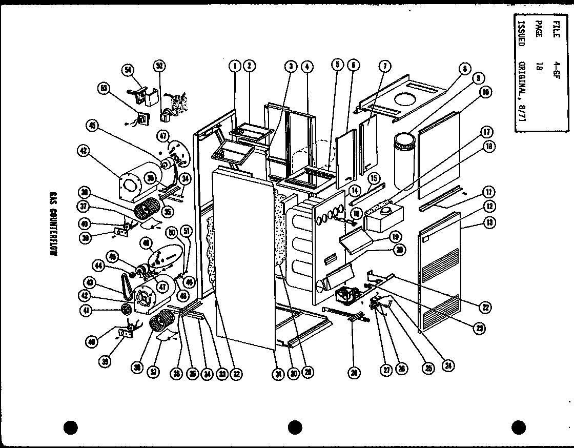 Amana GH-200/P96175-28F gas counterflow (gc-65dc/p96177-25f) (gc-65dc-2/p96177-26f) (gc-80d/p96177-5f) diagram
