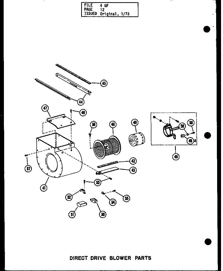 Amana GH-120E/P96294-11F direct drive blower parts (gh-65de-2/p96251-2f) (gh-65de-2/p96294-2f) (gh-80de-3/p96251-6f) (gh-80de-3/p96294-6f) (gh-105de-3/p96251-10f) (gh-105de-3/p96294-10f) (gh-120de-4/p96251-14f) (gh-120de-4/p96294-14f) (gh-140de-4/p96251-18f) (gh-140de-4/p96294-18 diagram