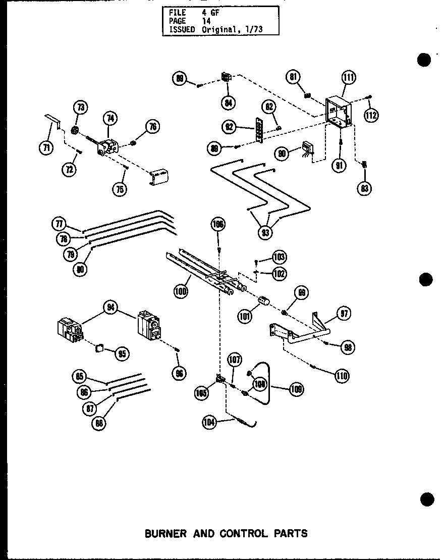 Amana GH-120E/P96294-11F burner and control parts (gh-65de-2/p96251-2f) (gh-65de-2/p96294-2f) (gh-80de-3/p96251-6f) (gh-80de-3/p96294-6f) (gh-105de-3/p96251-10f) (gh-105de-3/p96294-10f) (gh-120de-4/p96251-14f) (gh-120de-4/p96294-14f) (gh-140de-4/p96251-18f) (gh-140de-4/p96294-18f diagram