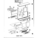Amana GS-100D-4/P96286-6F cabinet parts (gs-80p/p96261-2f) (gs-80p/p96287-2f) diagram