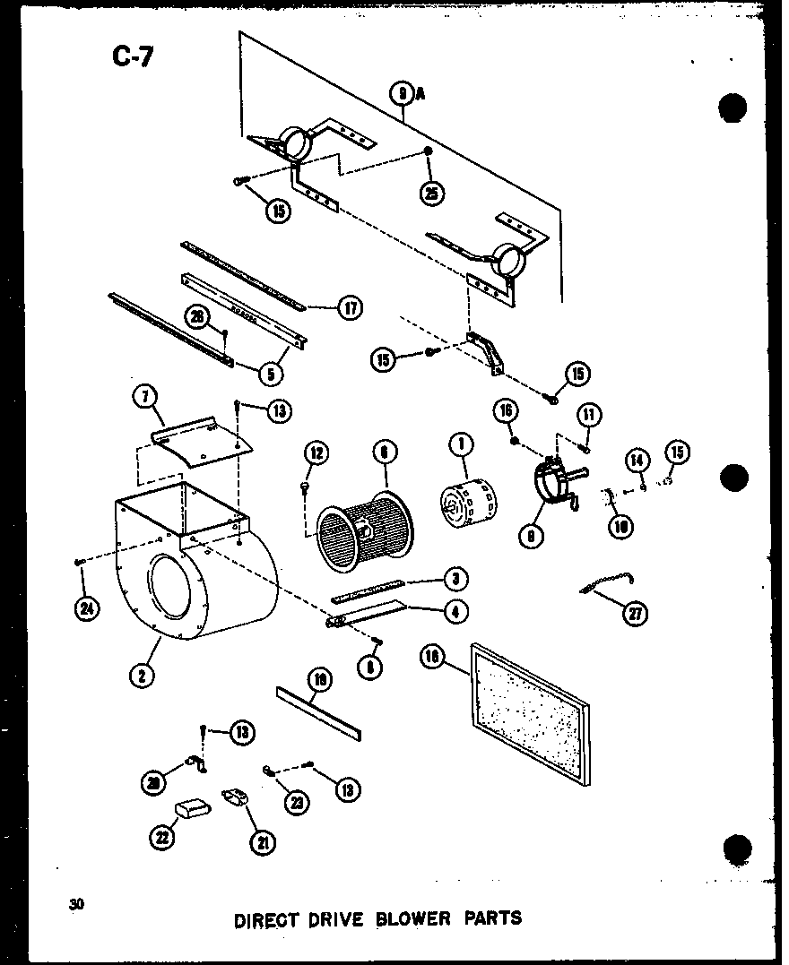 Amana GHE140DM-4/P96524-11F direct drive blower parts (ghe105dm-5/p96524-8f) (ghe120dm/p96524-9f) (ghe120dm-4/p96524-10f) diagram