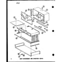 Amana GS120DG-R4/P96561-3F heat exchanger and diverter parts diagram