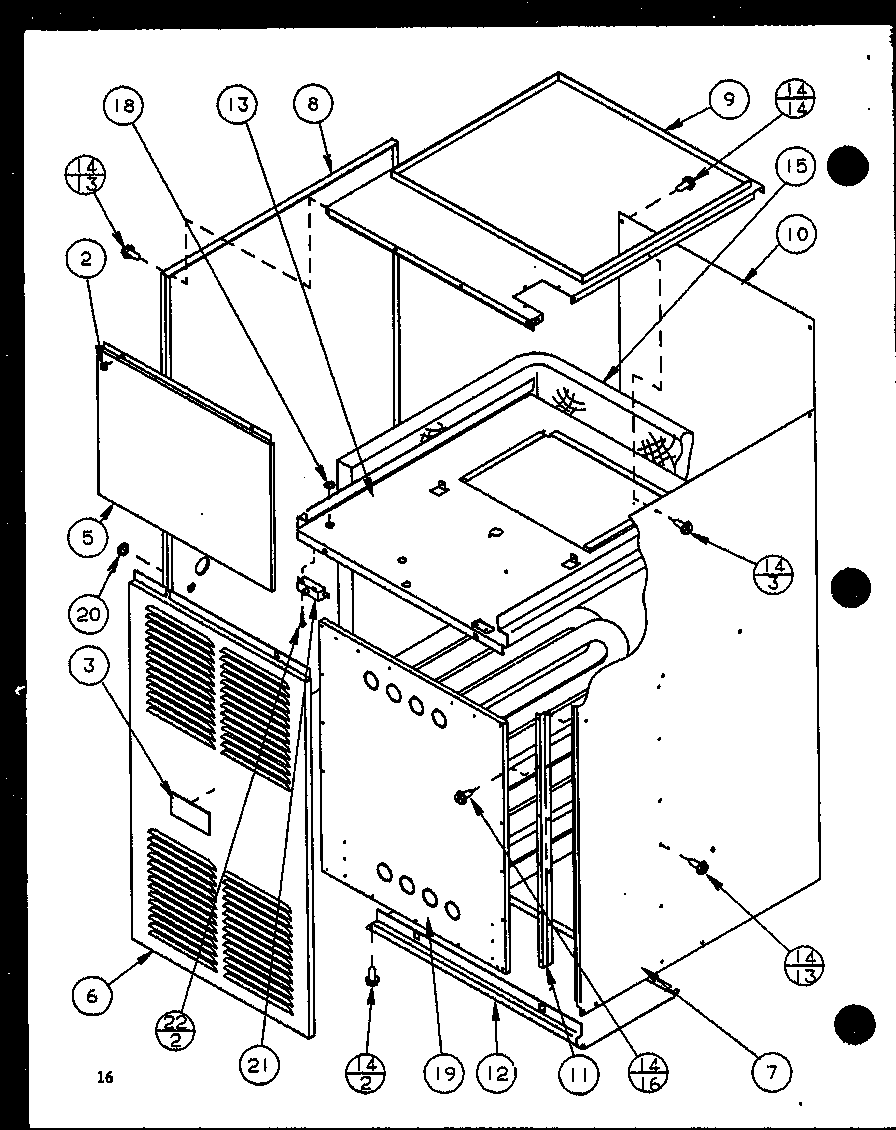 Amana GCI45A25/P9811201F (gci115a35/p9811206f) (gci115a50/p9811207f) (gci140a50/p9811208f) diagram