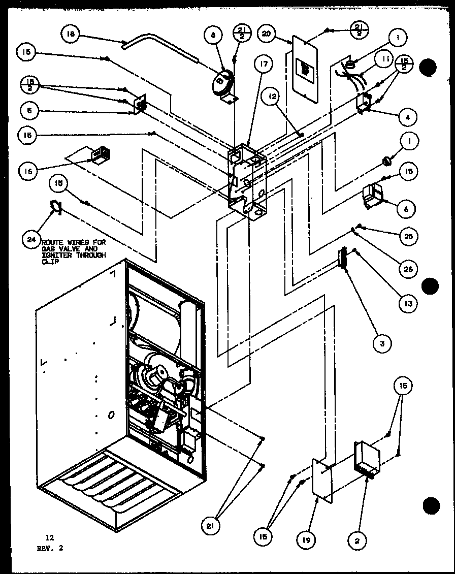 Amana GCN115A40/P9961617F (gcn45a30/p9961613f) (gcn70a30/p9961614f) (gcn70a40/p9961615f) (gcn90a40/p9961616f) (gcn115a40/p9961617f) diagram