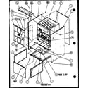 Amana GHN70A30/P9961508F cabinet assembly diagram