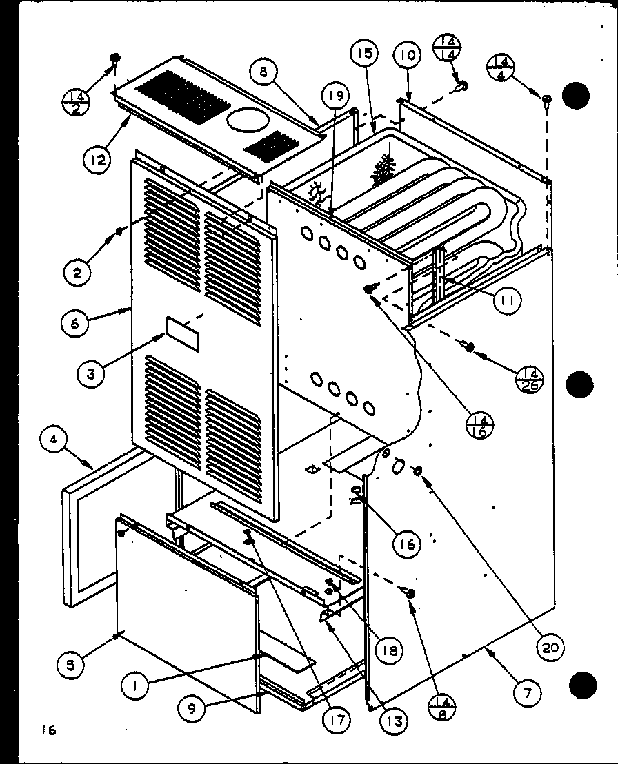 Amana GUI090B50A/P9898105F (gui115b35a/p9898106f) (gui115b50a/p9898107f) (gui140b35a/p9898108f) (gui140b50a/p9898109f) diagram