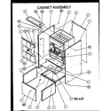 Amana GUC070X40A/P1173603F cabinet assembly diagram