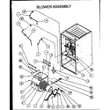 Amana GUC070X40A/P1173603F blower assembly diagram