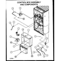 Amana GUX090X50A/P1161711F control box assembly and components diagram