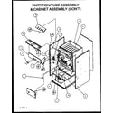 Amana GUD070X40A/P1164509F partition/tube assembly & cabinet assembly (con't) diagram