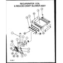 Amana GUD070X40A/P1164509F recuperator coil & induced draft blower assy diagram