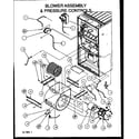 Amana GUD070X40A/P1164509F blower assembly & pressure controls diagram