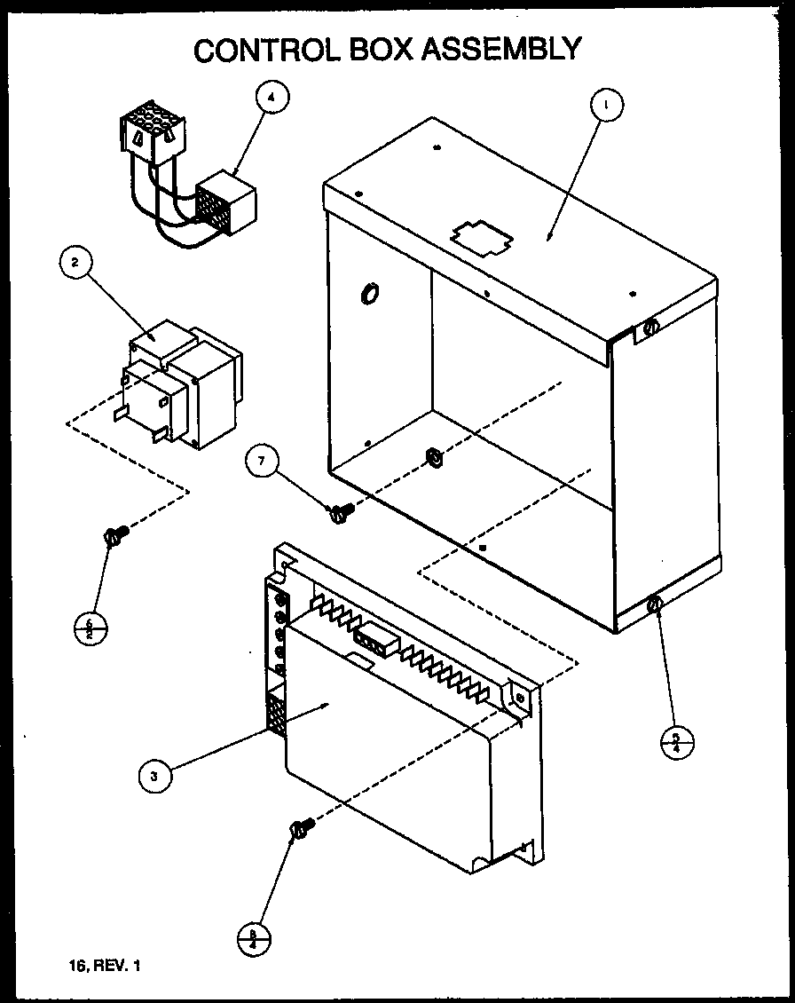 Amana GUD090X35A/P1164510F control box assembly diagram
