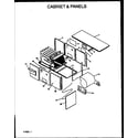 Amana GSC125A50A/P1163904F cabinet & panels diagram