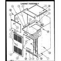 Amana GCI090X50A/P1155312F cabinet assembly diagram