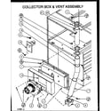 Amana GCI090X50A/P1155312F collector box & vent assembly diagram