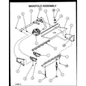 Amana GCI090X50A/P1155312F manifold assembly diagram