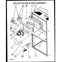 Amana GUI140E50A/P1159916F collector box & vent assembly diagram