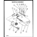 Amana GUI140E50A/P1159916F manifold assembly diagram
